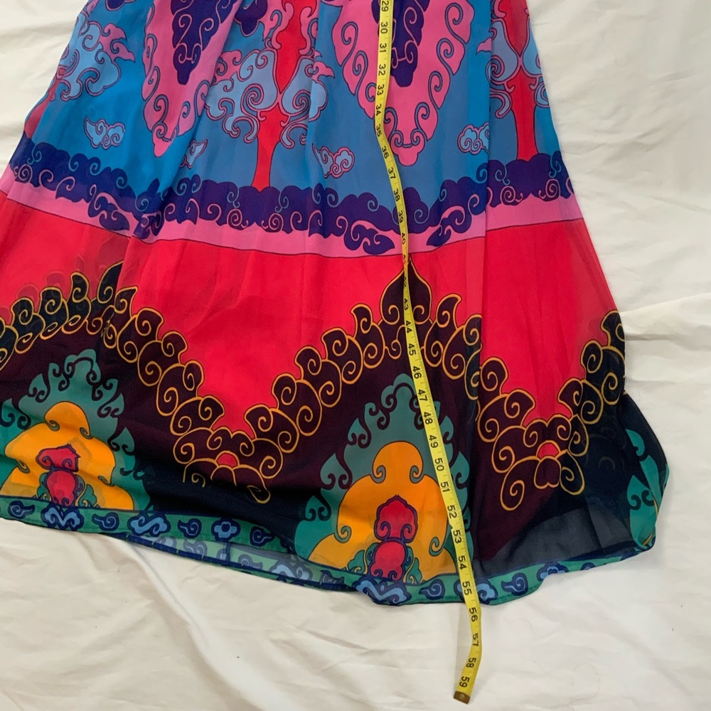 ModCloth XS Maxi Dress Muster The Length Boho Medallion Sleeveless Colorful New - Picture 11 of 16